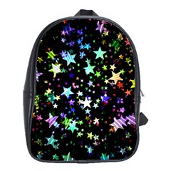 Christmas Star Gloss Lights Light School Bag (xl) by Ket1n9