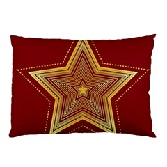 Christmas Star Seamless Pattern Pillow Case (two Sides) by Ket1n9