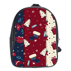 Flat Design Christmas Pattern Collection Art School Bag (xl) by Ket1n9