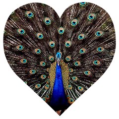 Peacock Wooden Puzzle Heart by Ket1n9