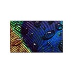 Peacock Feather Retina Mac Sticker Rectangular (10 pack) Front