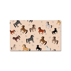 Horses For Courses Pattern Sticker Rectangular (100 Pack) by Ket1n9