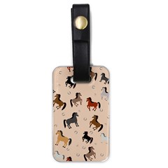 Horses For Courses Pattern Luggage Tag (one Side) by Ket1n9