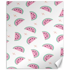 Seamless Background With Watermelon Slices Canvas 8  X 10  by Ket1n9