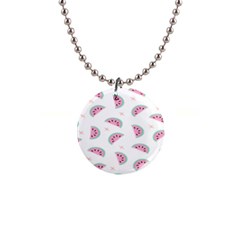 Watermelon Wallpapers  Creative Illustration And Patterns 1  Button Necklace by Ket1n9