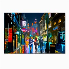 Abstract Vibrant Colour Cityscape Postcards 5  X 7  (pkg Of 10) by Ket1n9