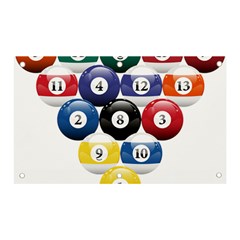 Racked Billiard Pool Balls Banner And Sign 5  X 3  by Ket1n9