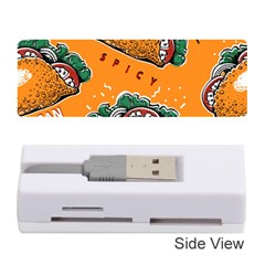 Seamless Pattern With Taco Memory Card Reader (stick) by Ket1n9