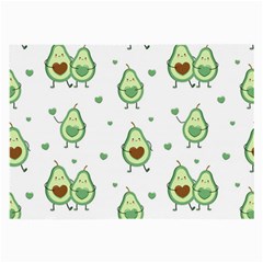 Cute Seamless Pattern With Avocado Lovers Large Glasses Cloth by Ket1n9