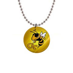 Georgia Institute Of Technology Ga Tech 1  Button Necklace by Ket1n9