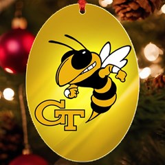 Georgia Institute Of Technology Ga Tech Uv Print Acrylic Ornament Oval by Ket1n9