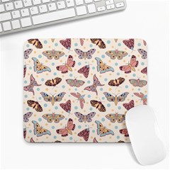 Pattern With Butterflies Moths Large Mousepad by Ket1n9