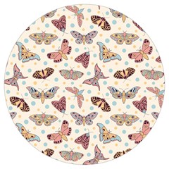 Pattern With Butterflies Moths Round Trivet by Ket1n9