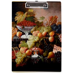 Abundance Of Fruit Severin Roesen A4 Acrylic Clipboard by Hannah976