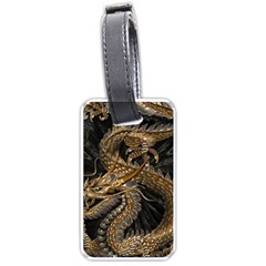Fantasy Dragon Pentagram Luggage Tag (one Side) by Maspions