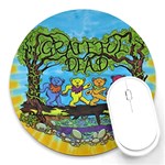 Dancing Bears Grateful Dead Round Mousepad Front