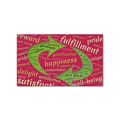 Fulfillment Satisfaction Happiness Sticker Rectangular (10 Pack) by Paksenen