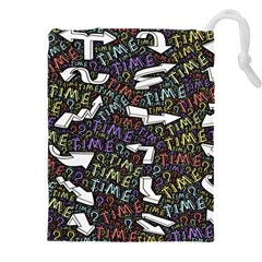 Footprints Path Mystery Unknown Drawstring Pouch (5xl) by Paksenen