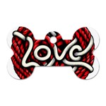 Love Rope Cartoon Dog Tag Bone (One Side) Front