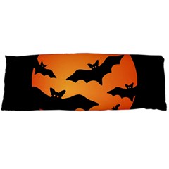 Halloween Bats Moon Full Moon Body Pillow Case (dakimakura) by Cendanart