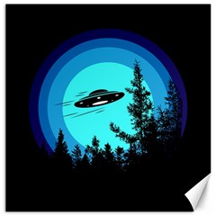 Ufo Alien Night Sky Night Canvas 20  X 20  by Cendanart