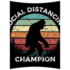 Monster Yeti Social Distance Monkey Back Support Cushion by Cendanart