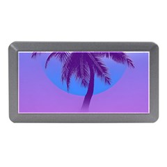 Palm Tree Vaporwave Synthwave Retro Style Memory Card Reader (mini) by Cendanart