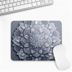 Flower Ornament Graphic Ornate Small Mousepad by Bedest