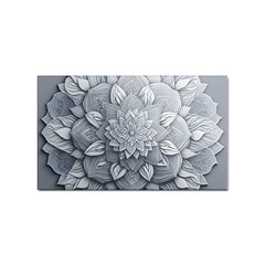 Flower Ornament Graphic Ornate Sticker (rectangular) by Bedest