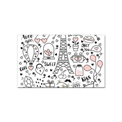 Big Collection With Hand Drawn Objects Valentines Day Sticker (rectangular) by Bedest