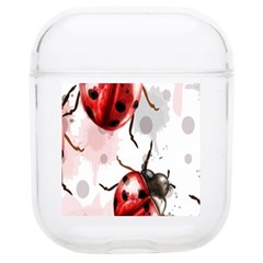 Ladybugs Pattern Texture Watercolor Soft Tpu Airpods 1/2 Case by Bedest