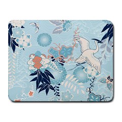 Crane Pattern Bird Animal Nature Small Mousepad by Bedest