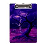 Forest Night Sky Clouds Mystical A5 Acrylic Clipboard Front