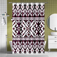 Illustration Ukrainian Folk Seamless Pattern Ornament Shower Curtain 48  X 72  (small)  by Bedest