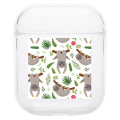 Seamless Pattern With Cute Sloths Soft Tpu Airpods 1/2 Case by Bedest