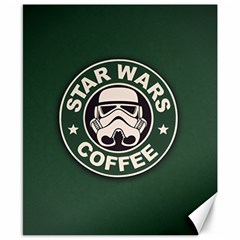 Stormtrooper Coffee Canvas 8  X 10  by Cendanart