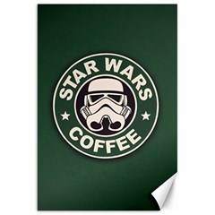 Stormtrooper Coffee Canvas 20  X 30  by Cendanart