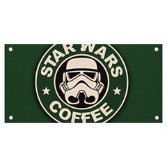 Stormtrooper Coffee Banner And Sign 6  X 3  by Cendanart