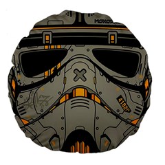 Stormtrooper Large 18  Premium Flano Round Cushions by Cendanart