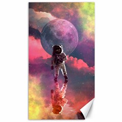 Aesthetic Astronautics Atmosphere Blue Clouds Cosmos Fantasy Galaxy Canvas 40  X 72  by Cendanart