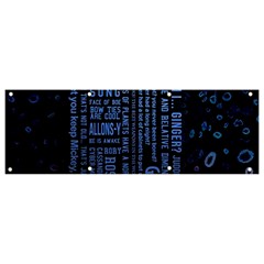 Doctor Who Tardis Banner And Sign 9  X 3  by Cendanart