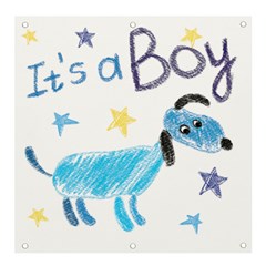 It s A Boy Banner And Sign 4  X 4  by morgunovaart