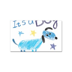 It s A Boy Sticker (rectangular) by morgunovaart