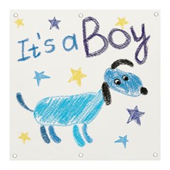 It s A Boy Banner And Sign 3  X 3  by morgunovaart