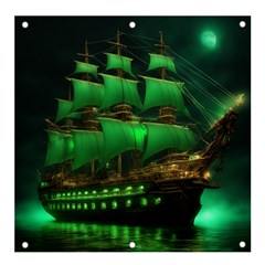 Ship Sailing Banner And Sign 4  X 4  by Proyonanggan