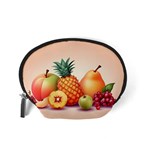 Fruit Pattern Apple Abstract Food Accessory Pouch (Small) Back