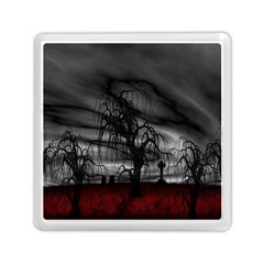 Grave Yard Dark Fantasy Trees Memory Card Reader (square) by Cemarart