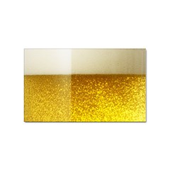 Light Beer Texture Foam Drink In A Glass Sticker Rectangular (100 Pack) by Cemarart