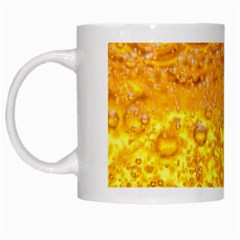 Liquid Bubble Drink Beer With Foam Texture White Mug by Cemarart