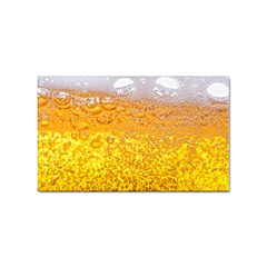 Liquid Bubble Drink Beer With Foam Texture Sticker Rectangular (100 Pack) by Cemarart